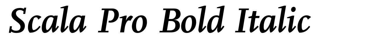 Scala Pro Bold Italic